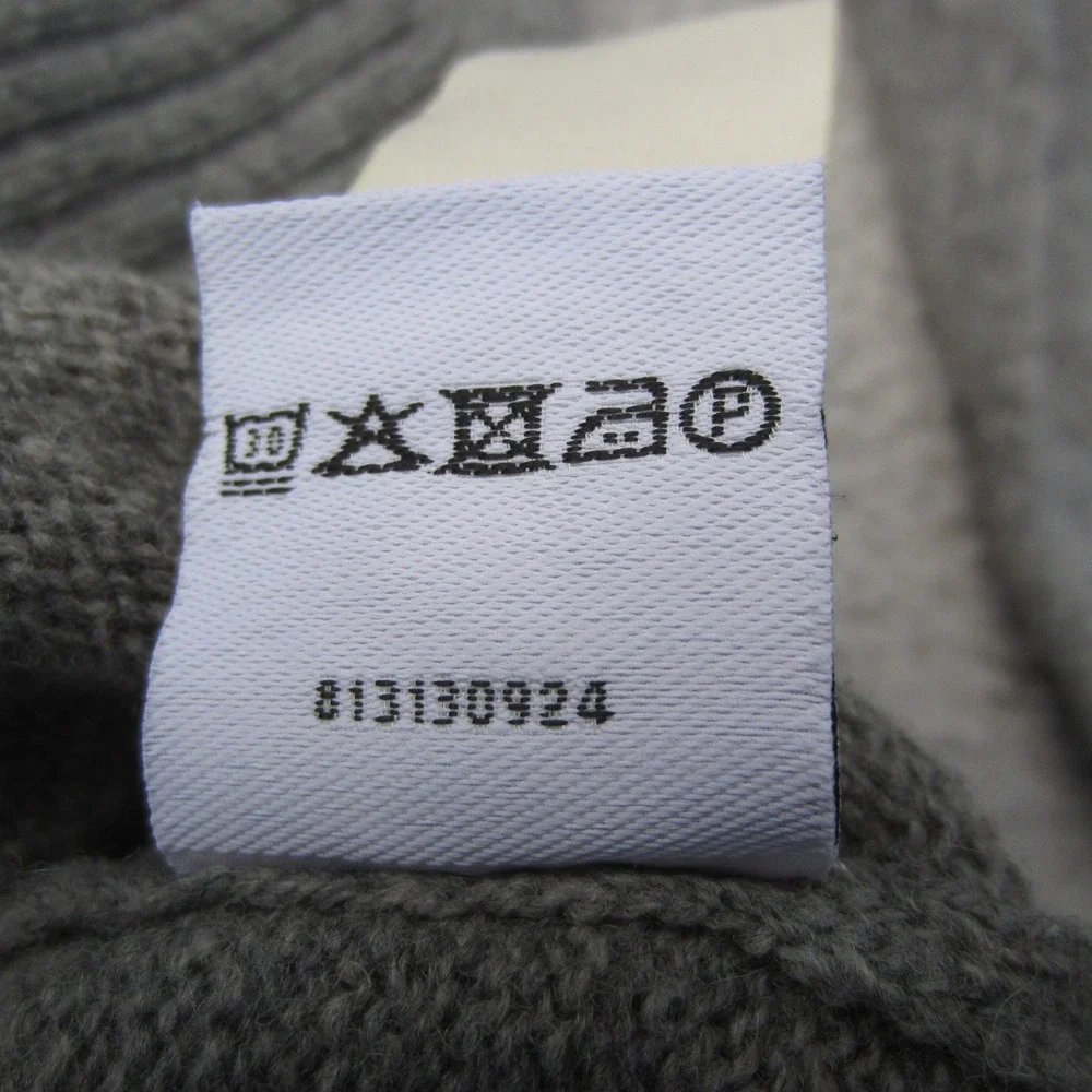 WoolOvers Cardigan Womens M Grey White 3D Sheep Lambswool winter boho whimsical